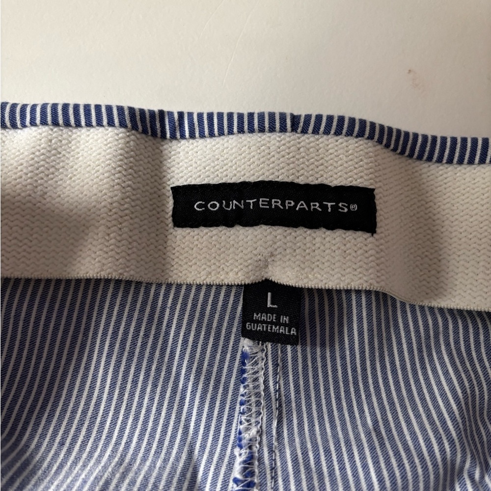 Counterparts Navy and White Striped Pants - Picture 3 of 6